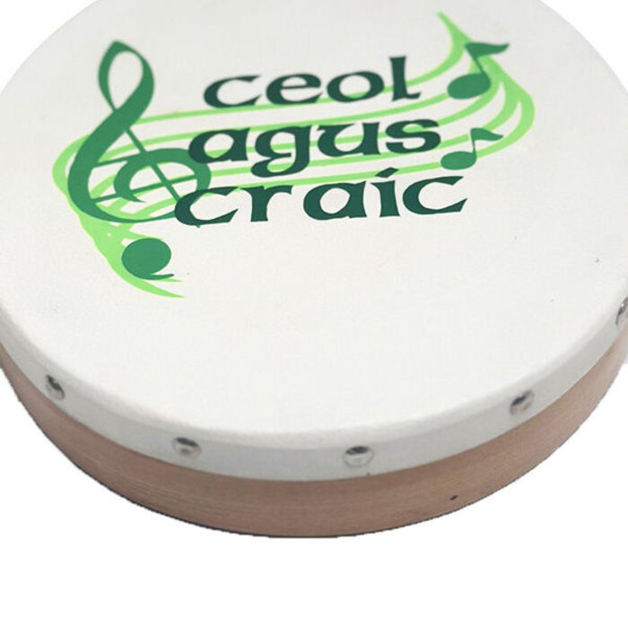 Koda Bodhran  8" X 1 1/2" Natural - Ceol Agus Craic With Beater