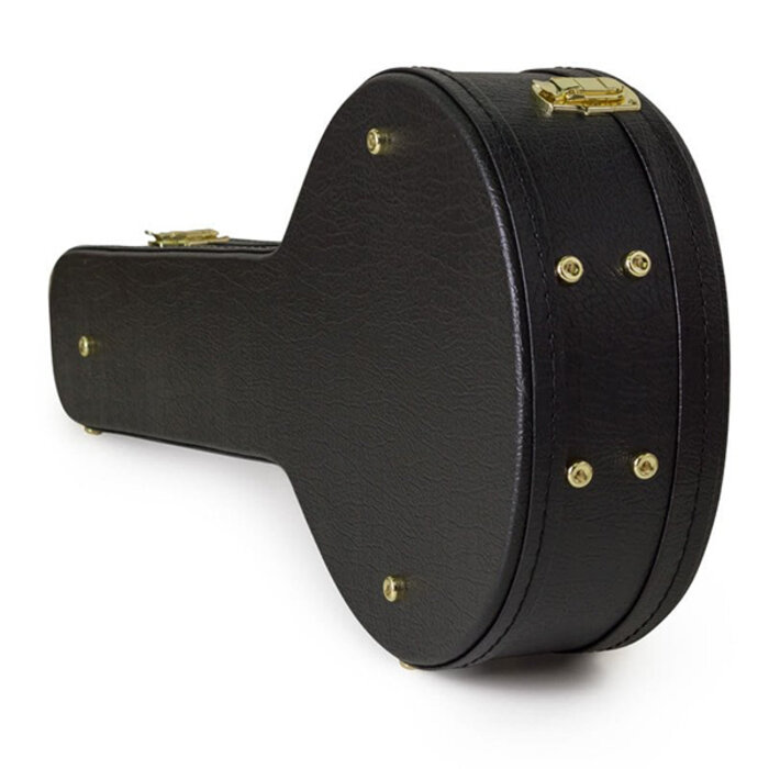 Koda Banjo Hardcase 19 Fret Arch Top Wooden Black 7mm Black Plush Interior