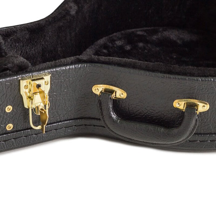 Koda Banjo Hardcase 19 Fret Arch Top Wooden Black 7mm Black Plush Interior