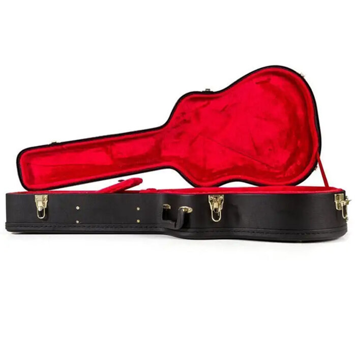 Koda Acoustic Arch Top Wooden Black Case, 7mm red plush interior