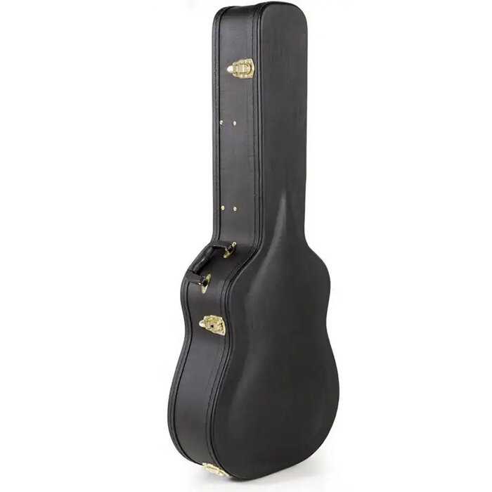 Koda Acoustic Arch Top Wooden Black Case, 7mm red plush interior