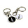 Keyring Trolley Token Treble Clef Black & White