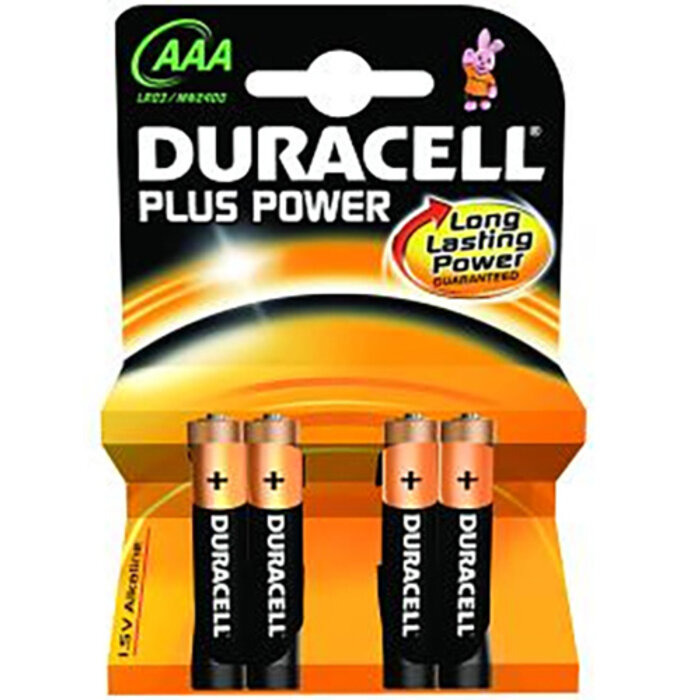 Duracell Plus Power AAA 4Pk Battery (Dist)