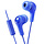Blue Gumy In Ear Canal Headphone With Microphone