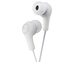 JVC White Gumy In Ear Canal Headphone With Microphone