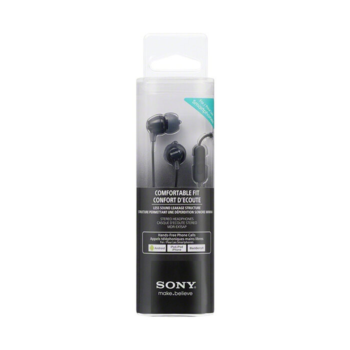 Sony Black In Ear With Smartphone Mic