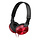 ZX310AP Compact Foldable Headphone With Mic Red