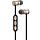 Bluetooth Headphones Gold Metallic