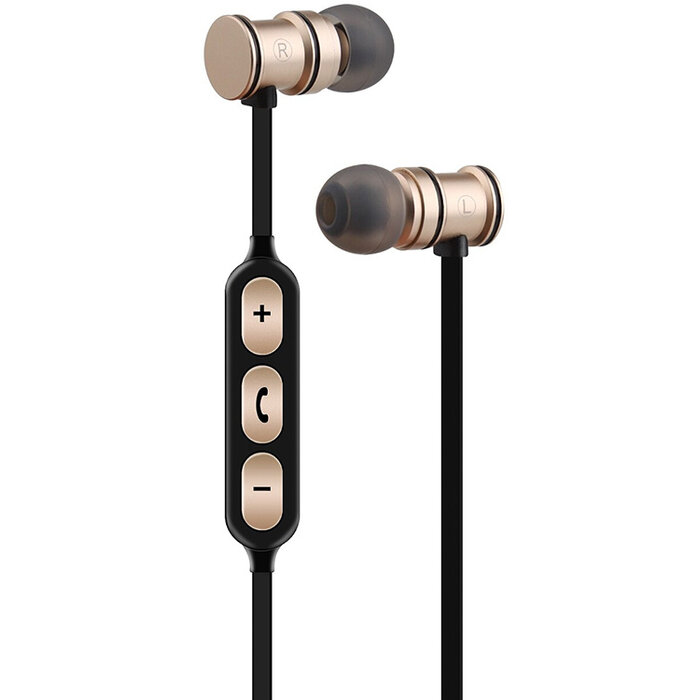 Avlink Bluetooth Headphones Gold Metallic