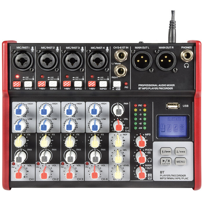 CSM-6 Mixer With USB/Bluetooth
