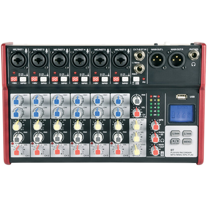 CSM-8 Mixer With USB/Bluetooth