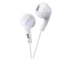 JVC Coconut White Gumy Bass Boost Headphones
