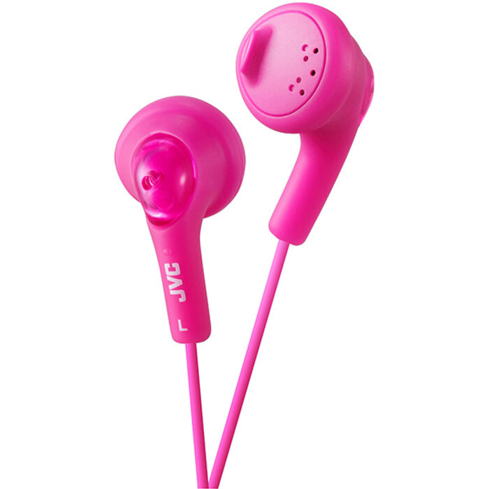 JVC Peach Pink Gumy Bass Boost Headphones