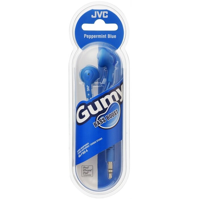 JVC Peppermint Blue Gumy Bass Boost Headphones