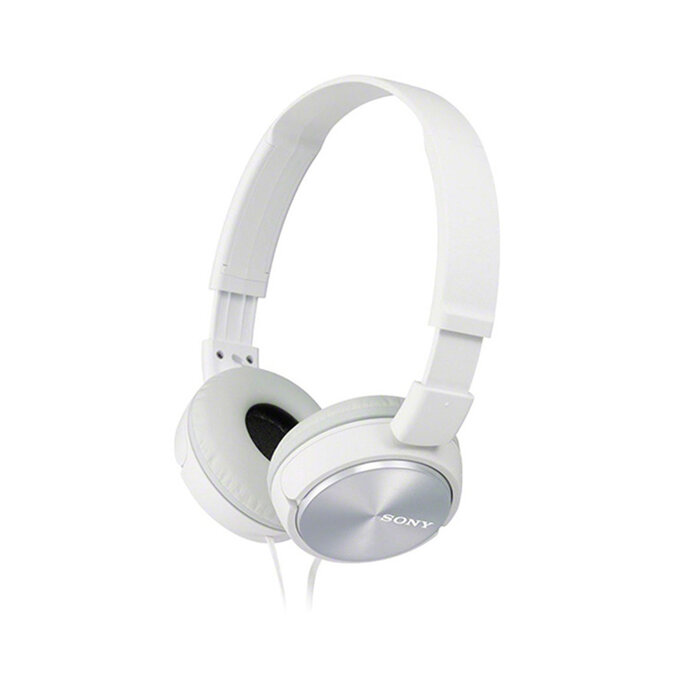 Sony ZX310AP Compact Foldable Headphone With Mic White