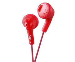 JVC Raspberry Red Gumy Bass Boost Headphones