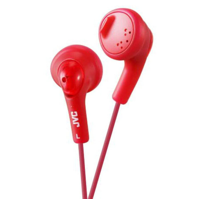 JVC Raspberry Red Gumy Bass Boost Headphones