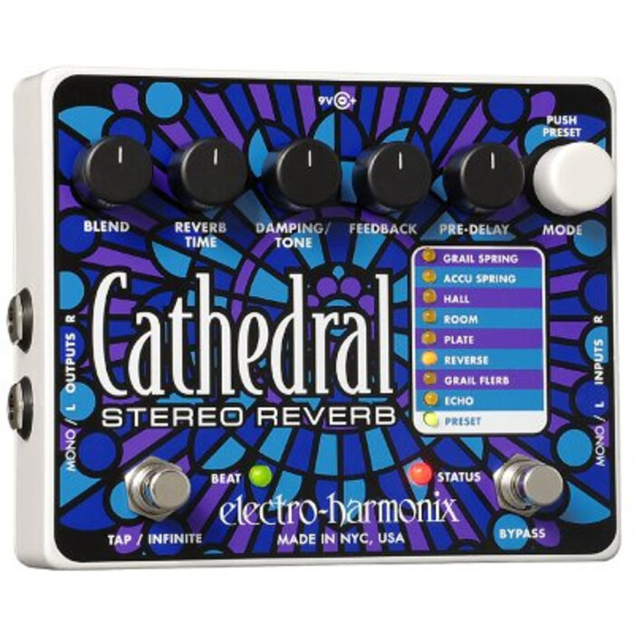 Electro Harmonix Cathedral L Stereo Reverb Pedal