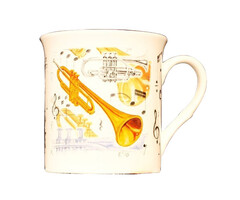 Fine China Mug Trumpet Design