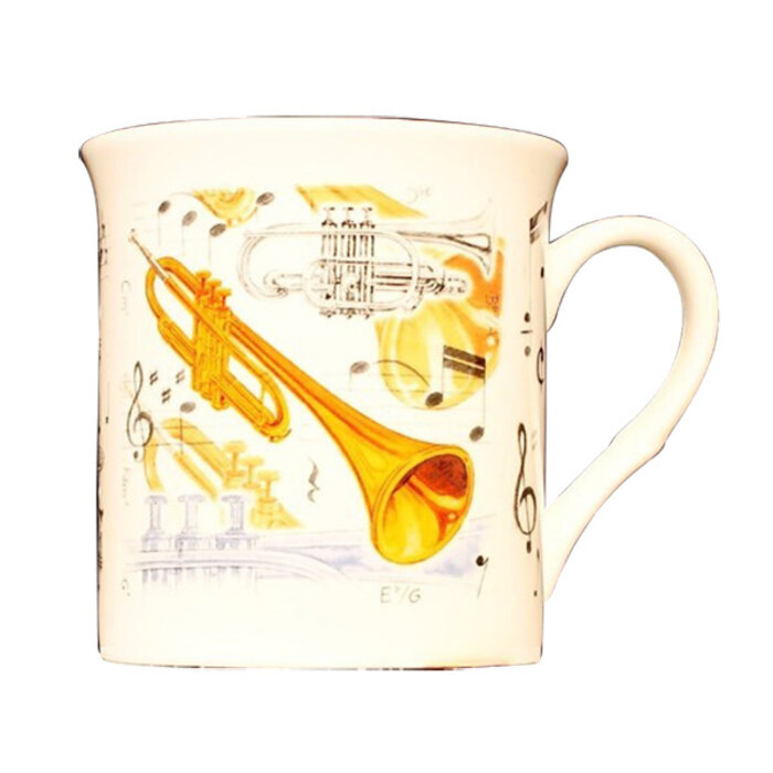 Fine China Mug Trumpet Design