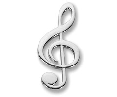 Vienna World VWT0767 G-clef silver magnetic