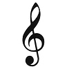 Vienna World VWP0503 Magnet G-clef white