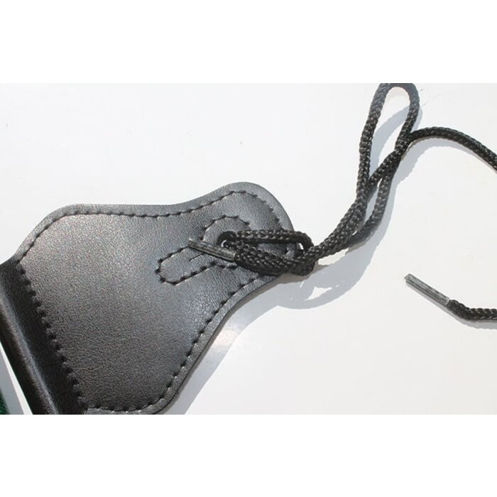 Celtic Knot Guitar Strap Green On  Black