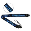 Dublin Guitar Strap Blue On Black