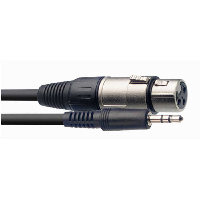 Stagg SAC1MPSBXF 1M/3FT Audio Min. St.Plug.Xlrf Cable