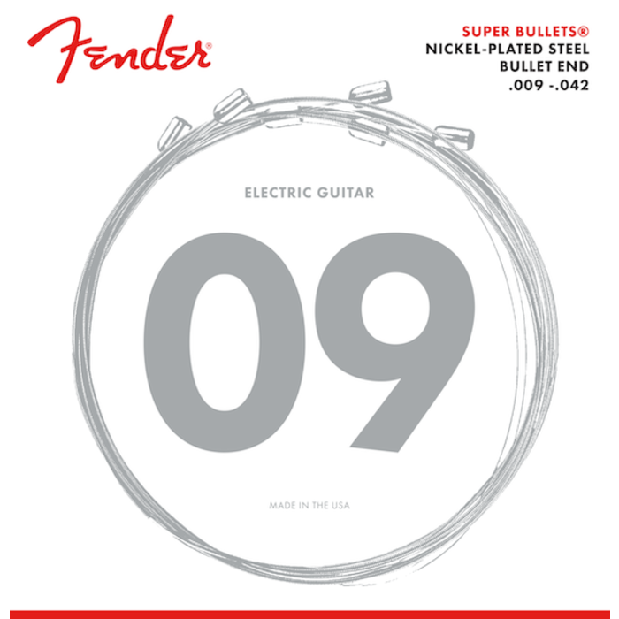 Fender Super Bullet Strings Nickel Plated Steel Bullet End 3250L 009-042