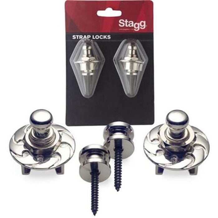 Stagg Strap Button And Lock Chrome