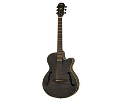 Aria Elecord Aco-Elec Guitar Flamed Nato Stained Black
