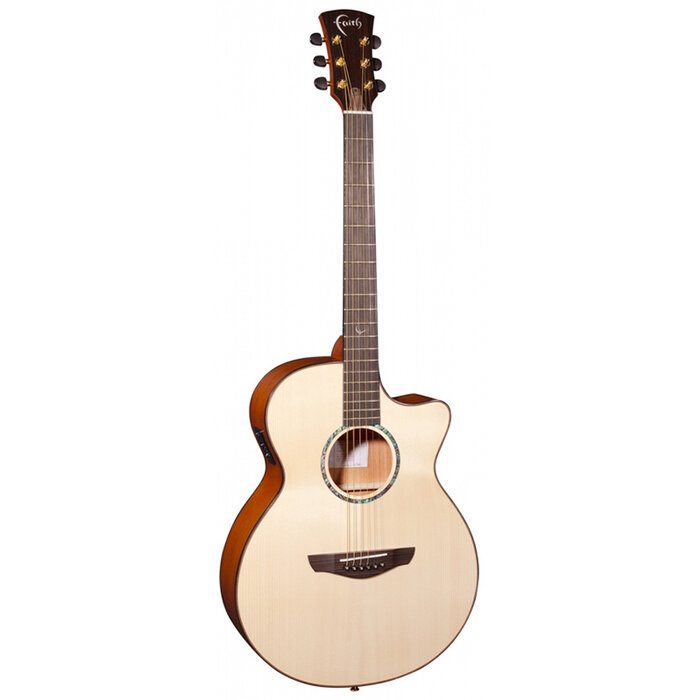 Faith FV Electro Acoustic Cutaway Guitar Natural Venus - All Solid Wood