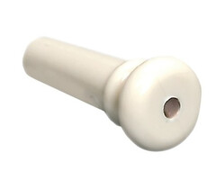 Fire & Stone End Pin Cream With Abalone Dot