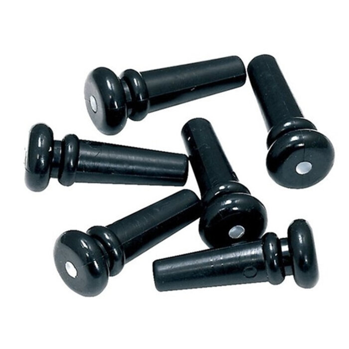 Fire & Stone End Pins Black Abalone-Dot