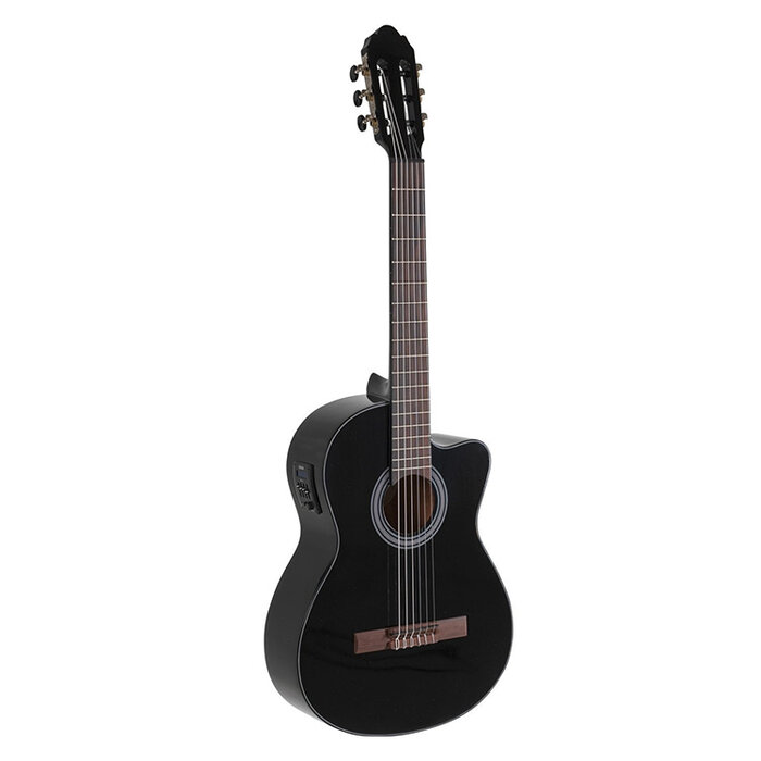 Gewa E-Acoustic Student 4/4 Black With Preamp & Cutaway