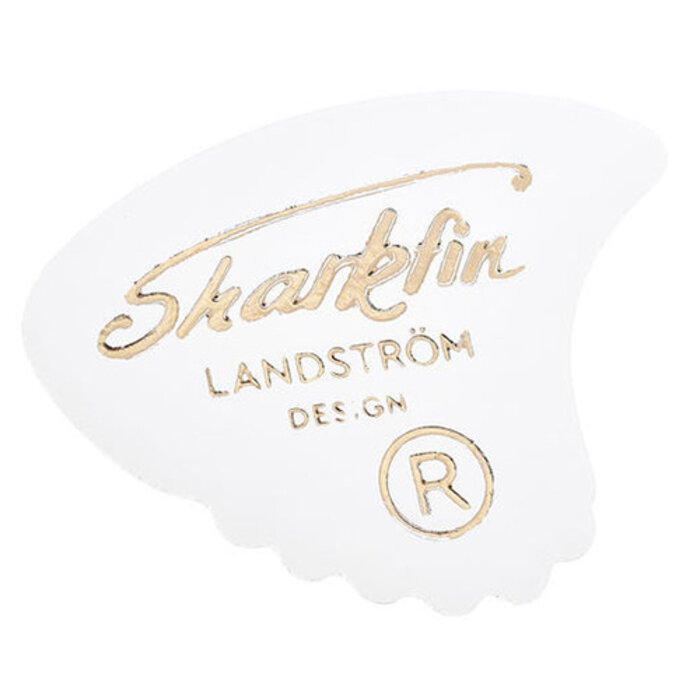 Sharkfin Pick Med White Goldprint
