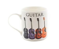 Music Word Mug Acoustic Guitar