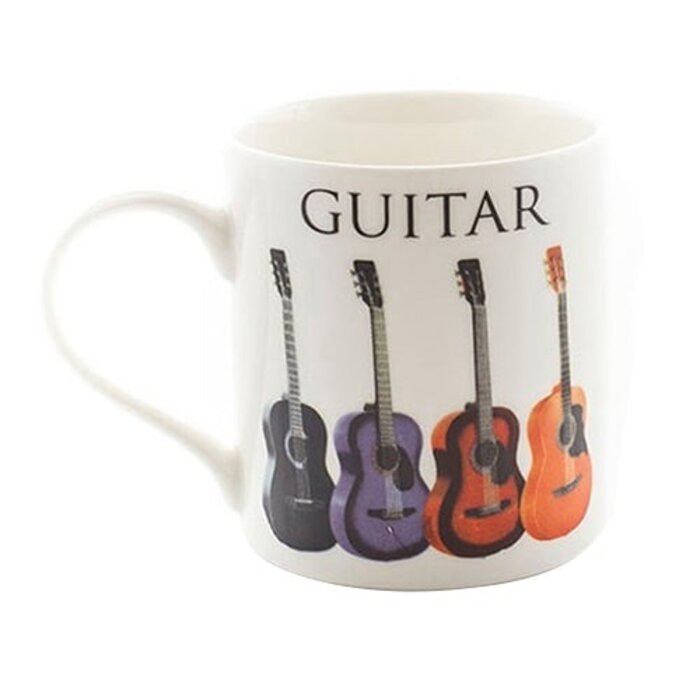 Music Word Mug Acoustic Guitar