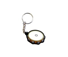 Instrument Keyring Orange Tambourine
