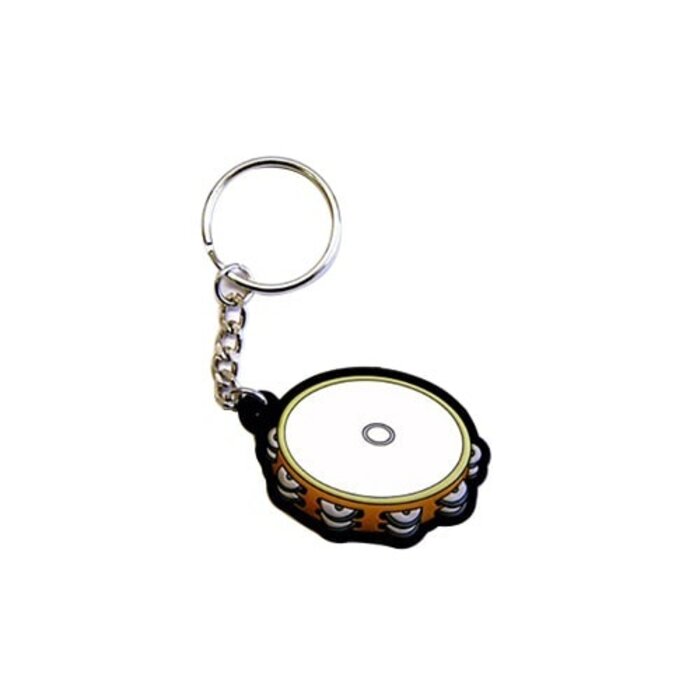 Instrument Keyring Orange Tambourine