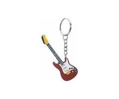 Instrument Keyring Electric Guitar Brown