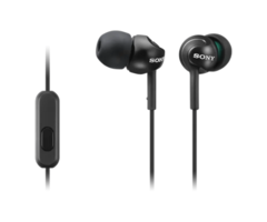 Sony MDR-EX110LP In Ear Headphones High Quality Sound Black