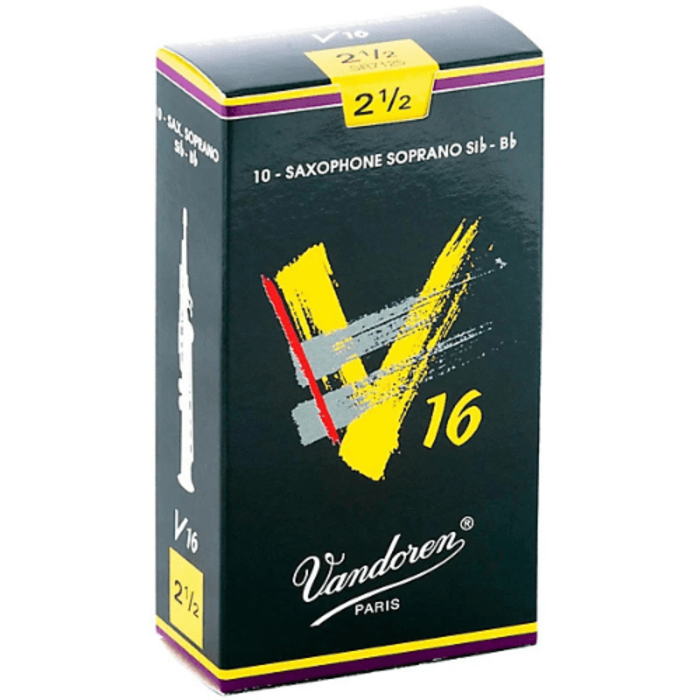Vandoren V16 Soprano Saxophone Reeds, 2.5