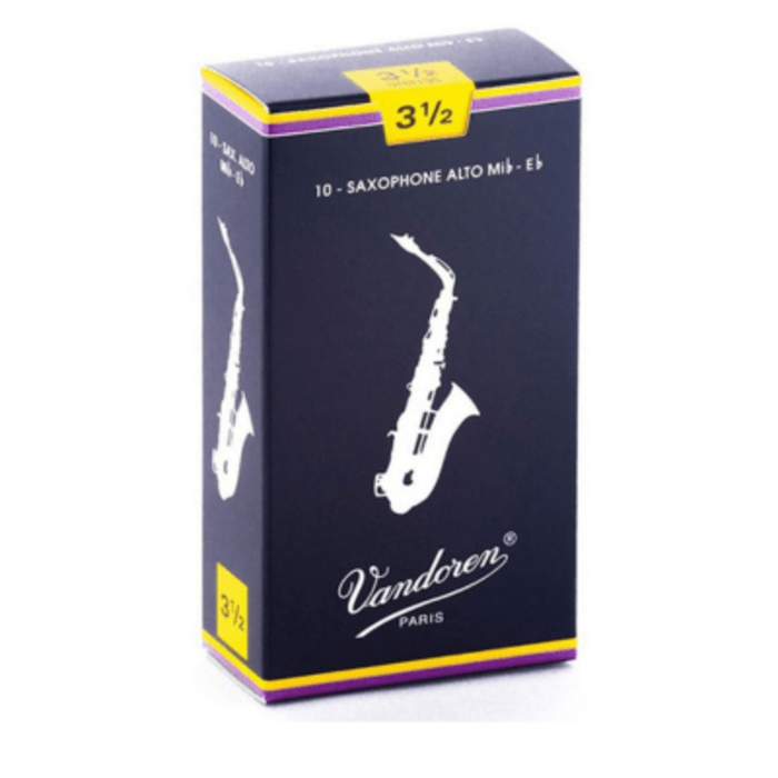 Vandoren Traditional Alto Saxophone Reeds, 3.5