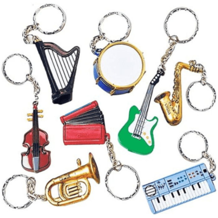Musical Instrument Keyring (Various Designs)