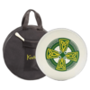 Koda Bodhran  16" X 4" Black - Celtic Cross Green With Bag & Beater