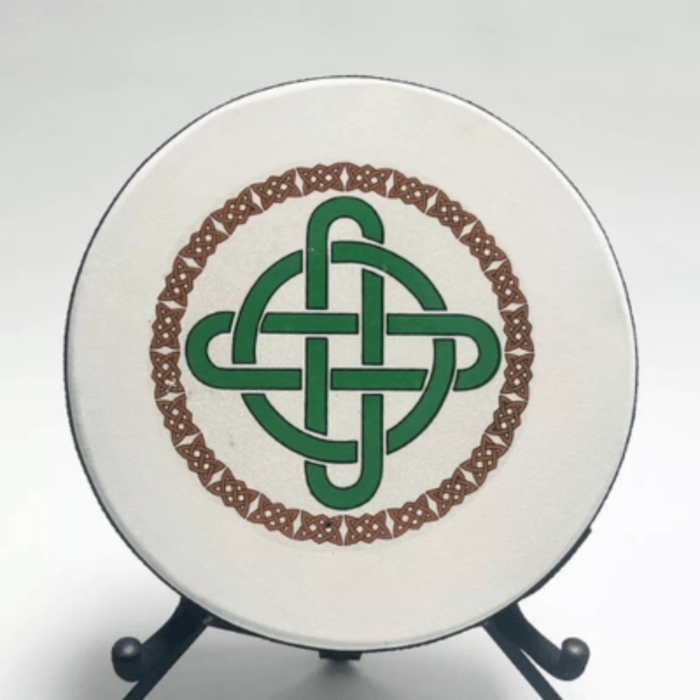 Koda Bodhran  8" X 1 1/2" Natural - Round Celtic Knot With Beater