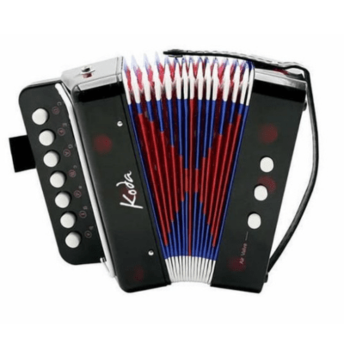 Koda HC103A Child Button Accordion Black With Red Burst