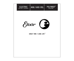 Elixir Polyweb E13232 Electric Guitar Single String Bronze